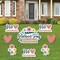 Big Dot of Happiness Grandma, Happy Mother's Day - Yard Sign and Outdoor Lawn Decorations - We Love Grandmother Yard Signs - Set of 8